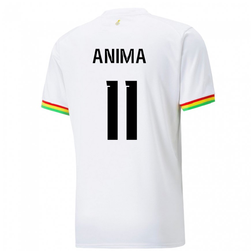 Kandiny Herren Ghanaische Naomi Anima #11 Weiß Heimtrikot Trikot 22-24 T-shirt Österreich