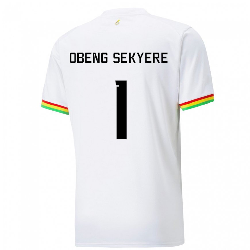 Kandiny Heren Ghanees Gregory Obeng Sekyere #1 Wit Thuisshirt Thuistenue 22-24 T-shirt België