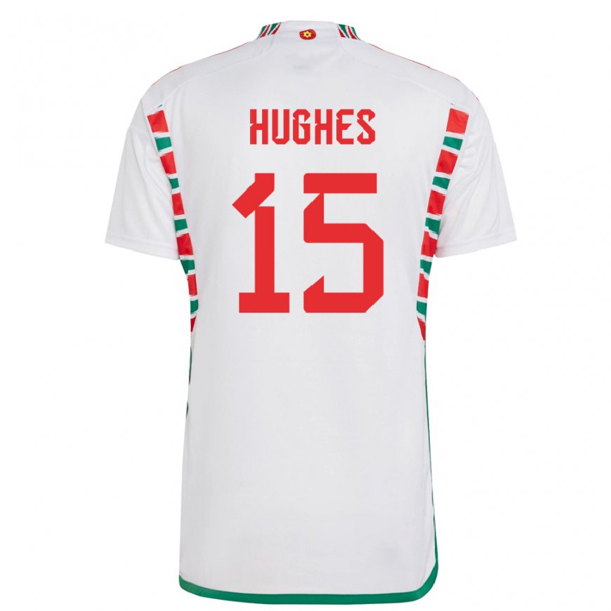 Kandiny Heren Welsh Elise Hughes #15 Wit Uitshirt Uittenue 22-24 T-shirt