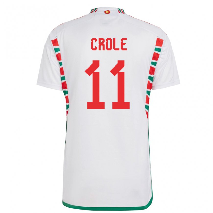 Kandiny Heren Welsh James Crole #11 Wit Uitshirt Uittenue 22-24 T-shirt België