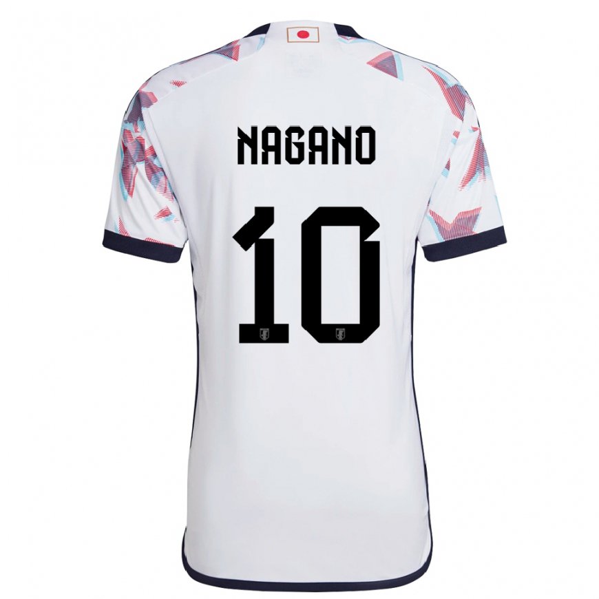 Kandiny Heren Japans Fuka Nagano #10 Wit Uitshirt Uittenue 22-24 T-shirt