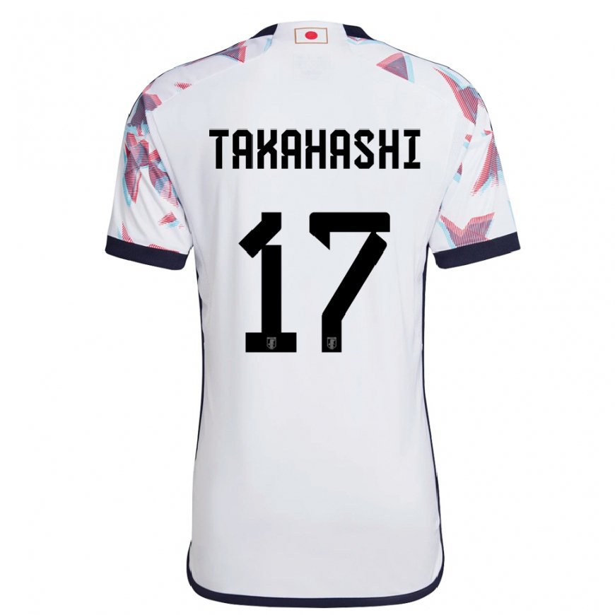 Kandiny Uomo Maglia Giappone Hana Takahashi #17 Bianco Kit Gara Away 22-24 Maglietta