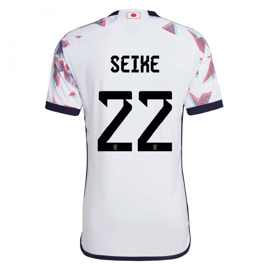 Kandiny Uomo Maglia Giappone Kiko Seike #22 Bianco Kit Gara Away 22-24 Maglietta