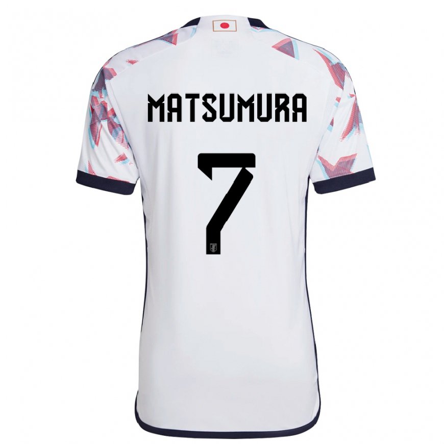 Kandiny Uomo Maglia Giappone Kosuke Matsumura #7 Bianco Kit Gara Away 22-24 Maglietta