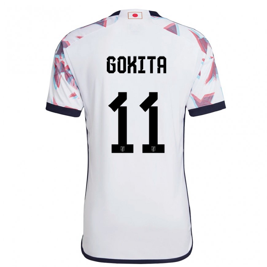 Kandiny Uomo Maglia Giappone Kishin Gokita #11 Bianco Kit Gara Away 22-24 Maglietta