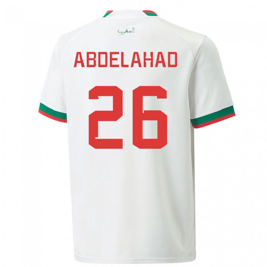 Kandiny Herren Marokkanische Imane Abdelahad #26 Weiß Auswärtstrikot Trikot 22-24 T-shirt Österreich