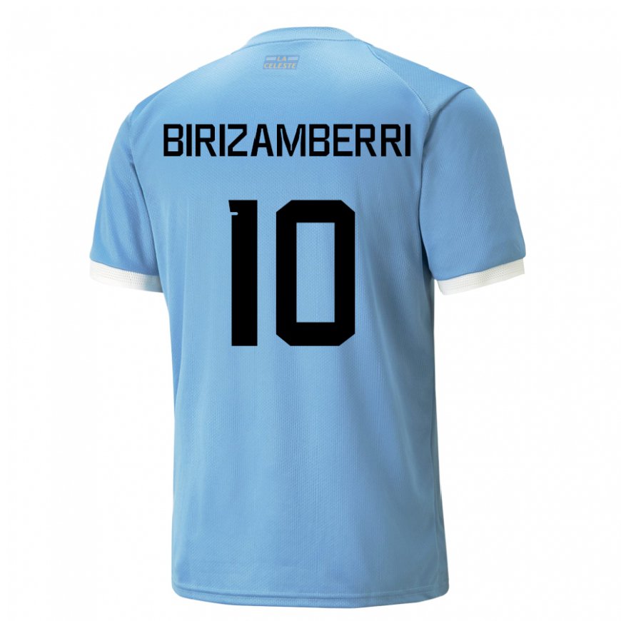 Kandiny Mujer Camiseta Uruguay Carolina Birizamberri #10 Azul 1ª Equipación 22-24 La Camisa