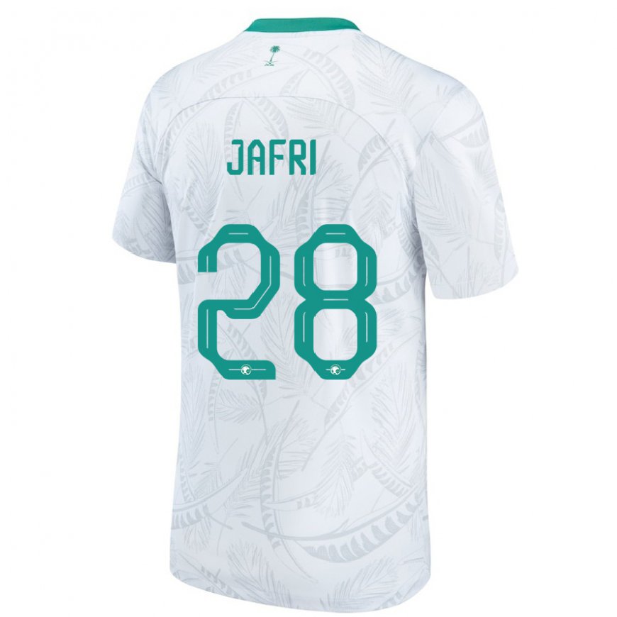 Kandiny Mujer Camiseta Arabia Saudita Farah Jafri #28 Blanco 1ª Equipación 22-24 La Camisa México