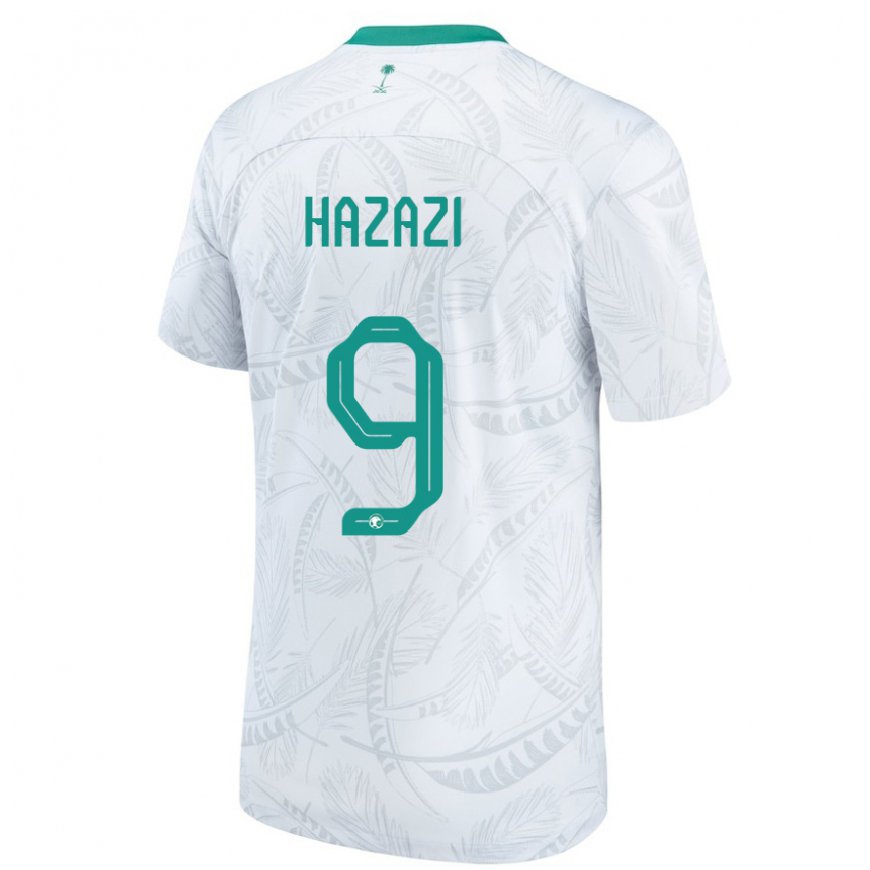 Kandiny Damen Saudi-arabische Sulaiman Hazazi #9 Weiß Heimtrikot Trikot 22-24 T-shirt Österreich