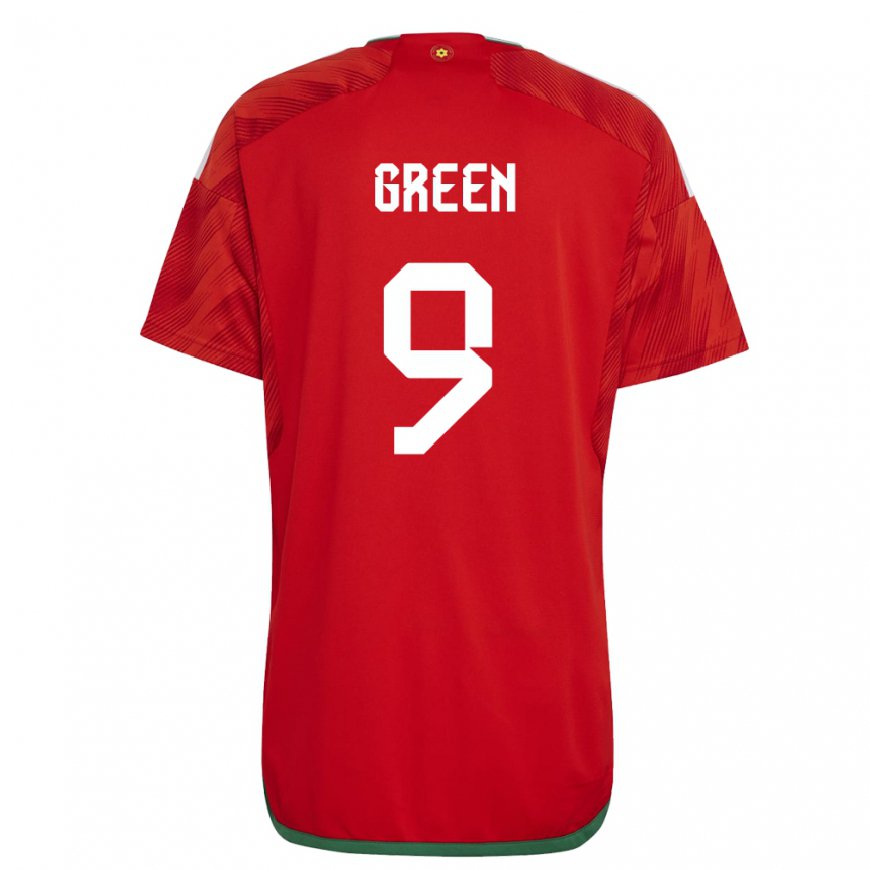 Kandiny Dames Welsh Kayleigh Green #9 Rood Thuisshirt Thuistenue 22-24 T-shirt België