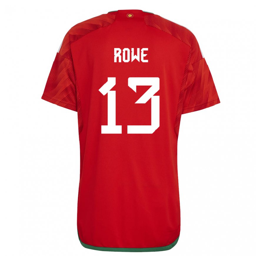 Kandiny Dames Welsh Rachel Rowe #13 Rood Thuisshirt Thuistenue 22-24 T-shirt België