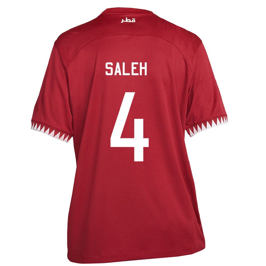 Kandiny Dames Qatarees Hagar Saleh #4 Kastanjebruin Thuisshirt Thuistenue 22-24 T-shirt België