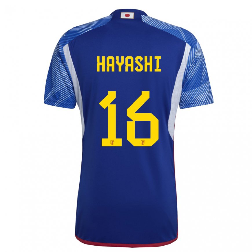 Kandiny Dames Japans Honoka Hayashi #16 Koningsblauw Thuisshirt Thuistenue 22-24 T-shirt België