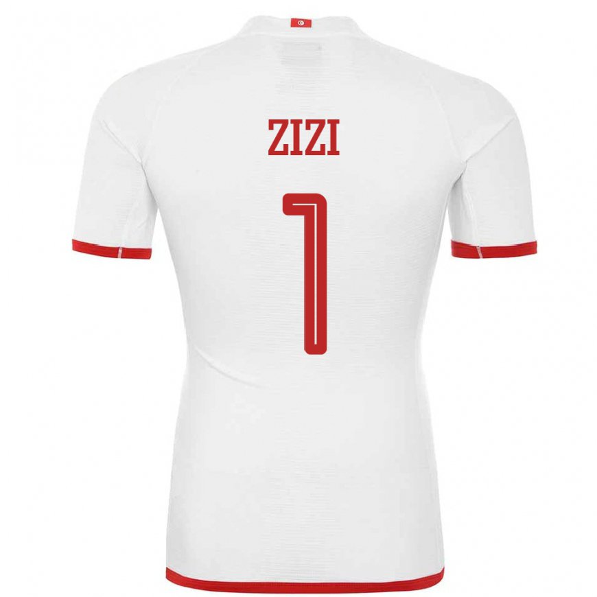 Kandiny Donna Maglia Tunisia Nesrine Zizi #1 Bianco Kit Gara Away 22-24 Maglietta