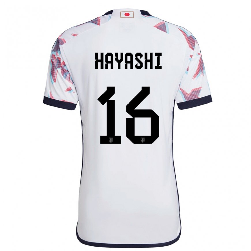 Kandiny Damen Japanische Honoka Hayashi #16 Weiß Auswärtstrikot Trikot 22-24 T-shirt Österreich