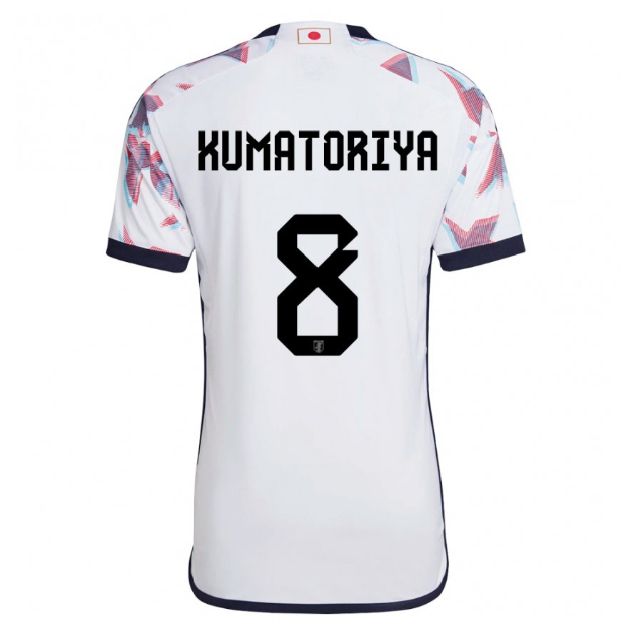 Kandiny Donna Maglia Giappone Issei Kumatoriya #8 Bianco Kit Gara Away 22-24 Maglietta