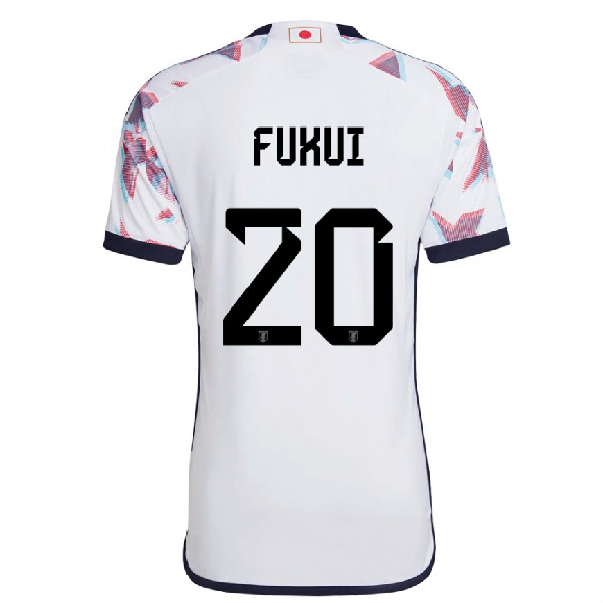 Kandiny Dames Japans Taichi Fukui #20 Wit Uitshirt Uittenue 22-24 T-shirt België