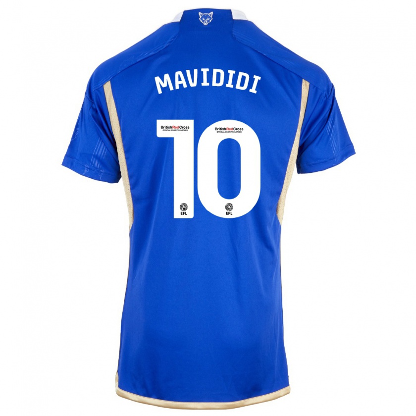 Kandiny Kinderen Stephy Mavididi #10 Blauw Thuisshirt Thuistenue 2023/24 T-Shirt België