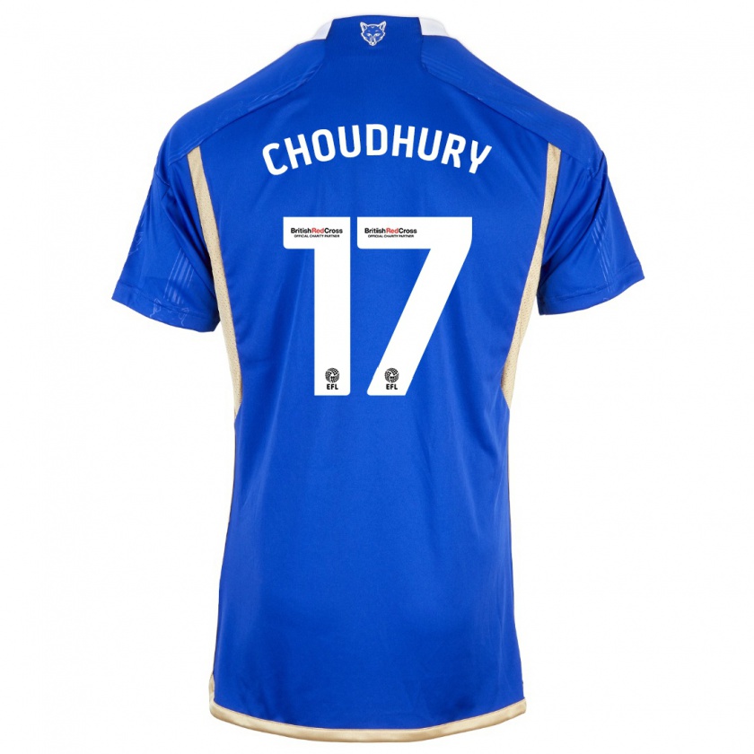 Kandiny Bambino Maglia Hamza Choudhury #17 Blu Kit Gara Home 2023/24 Maglietta