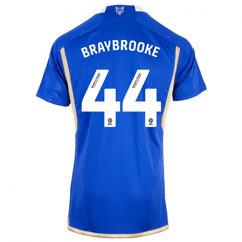 Kandiny Kinderen Sammy Braybrooke #44 Blauw Thuisshirt Thuistenue 2023/24 T-Shirt België