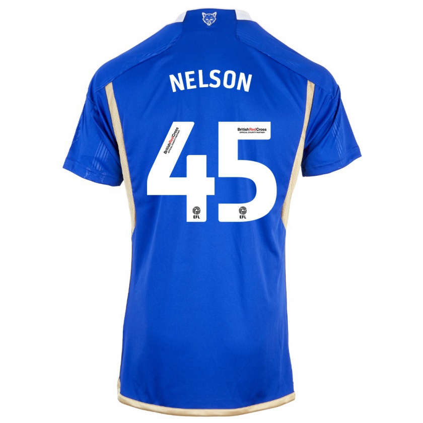 Kandiny Bambino Maglia Ben Nelson #45 Blu Kit Gara Home 2023/24 Maglietta