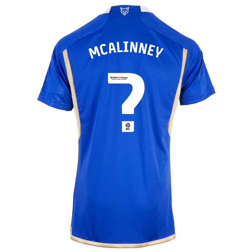 Kandiny Kinderen Liam Mcalinney #0 Blauw Thuisshirt Thuistenue 2023/24 T-Shirt België