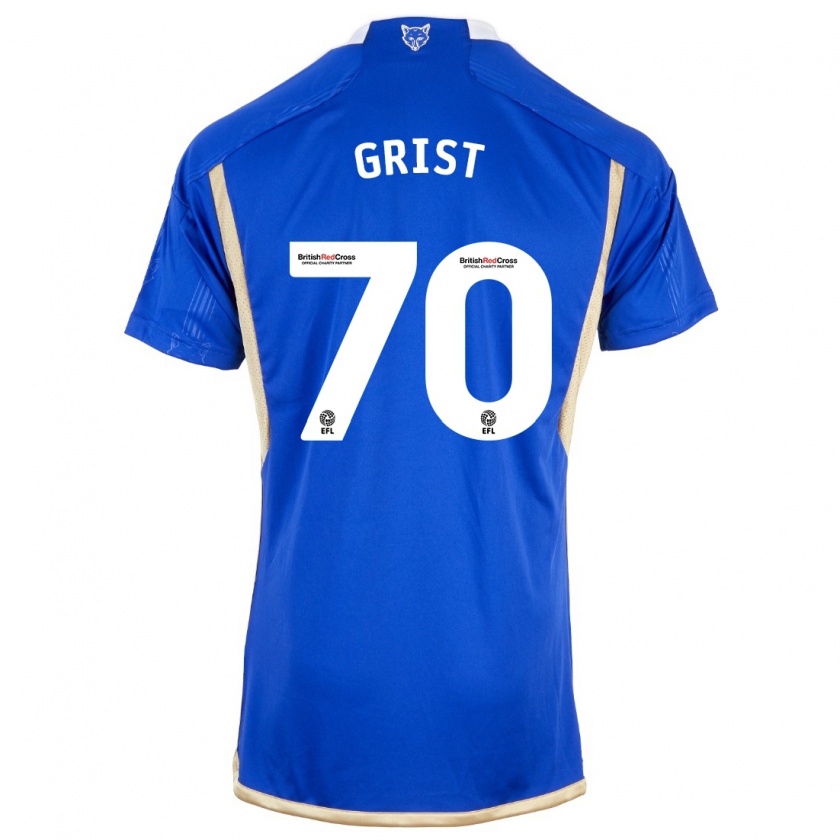 Kandiny Kinderen Ben Grist #70 Blauw Thuisshirt Thuistenue 2023/24 T-Shirt België