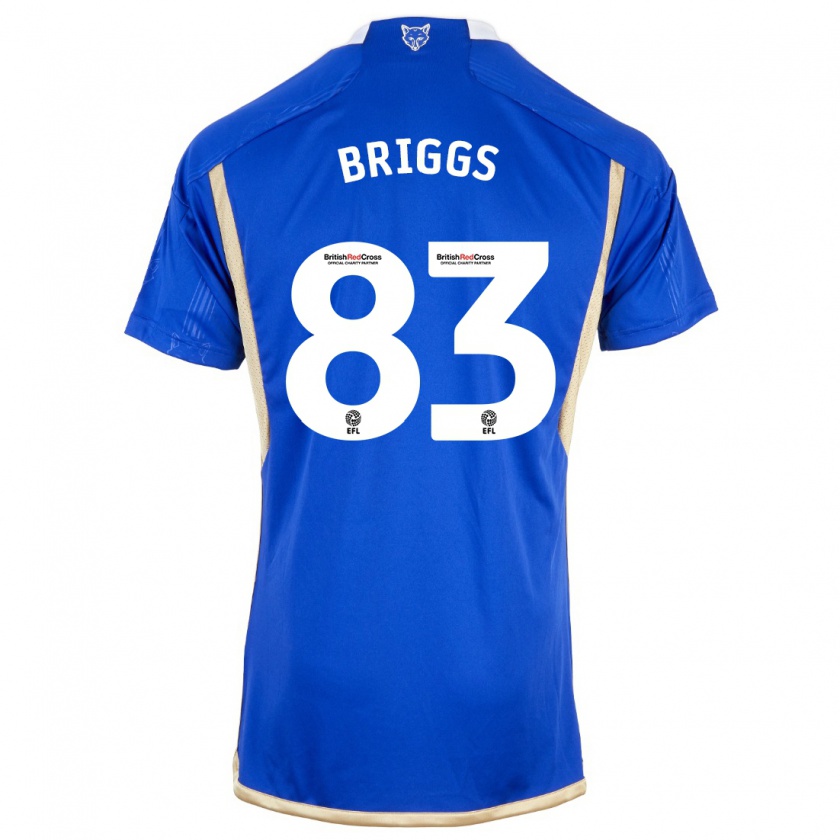 Kandiny Bambino Maglia Logan Briggs #83 Blu Kit Gara Home 2023/24 Maglietta