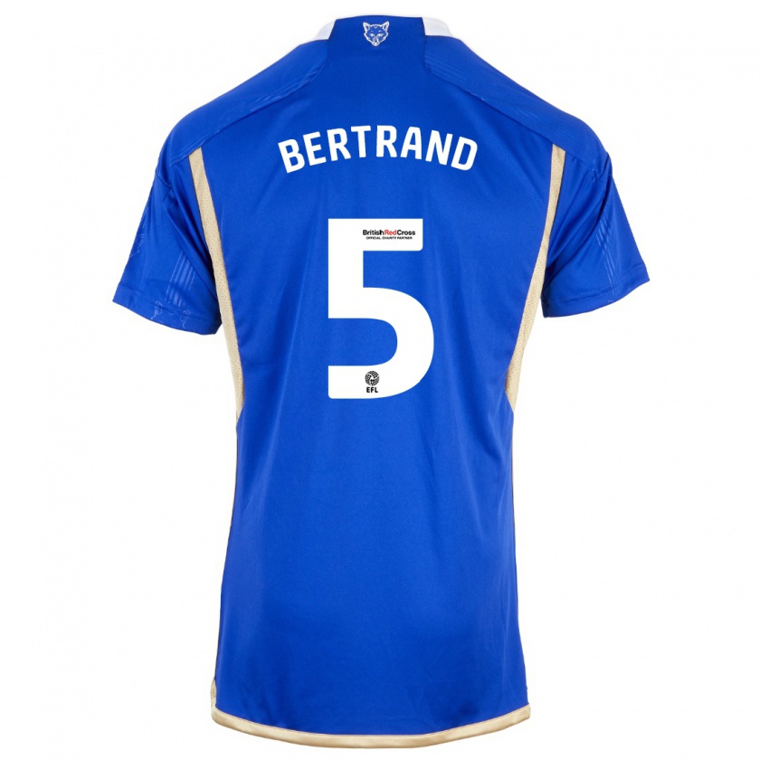 Kandiny Kinderen Ryan Bertrand #5 Blauw Thuisshirt Thuistenue 2023/24 T-Shirt België