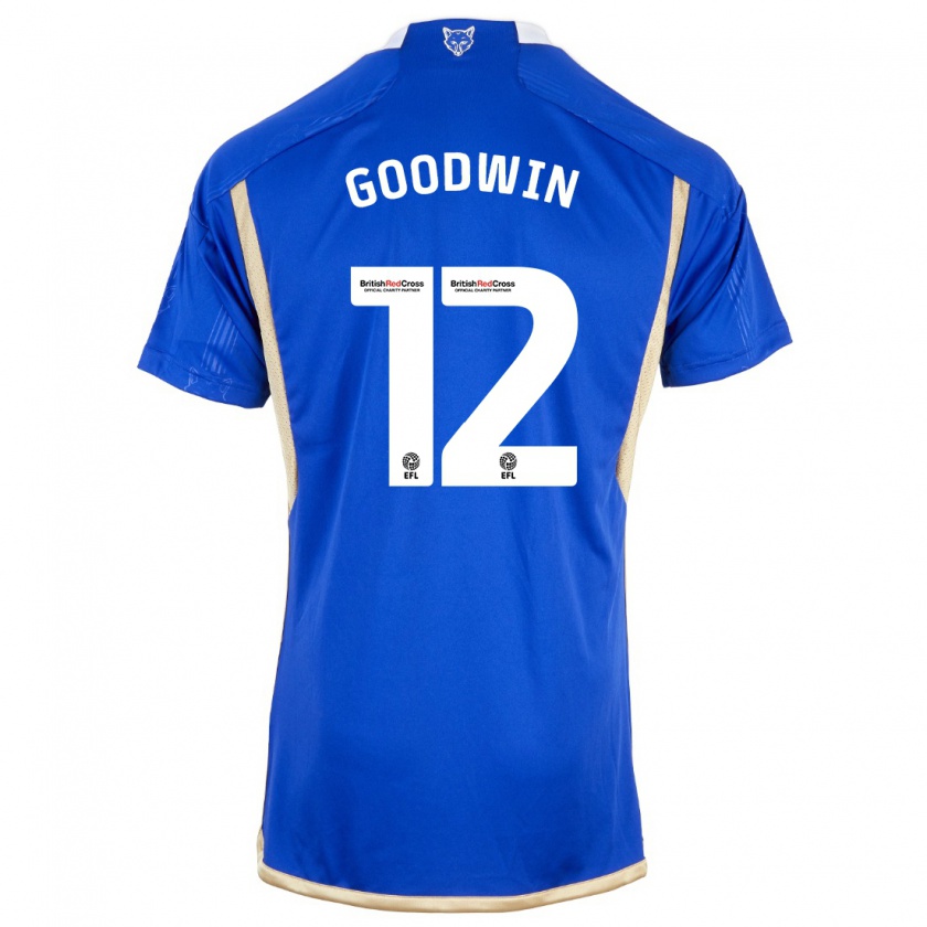 Kandiny Kinderen Missy Goodwin #12 Blauw Thuisshirt Thuistenue 2023/24 T-Shirt België