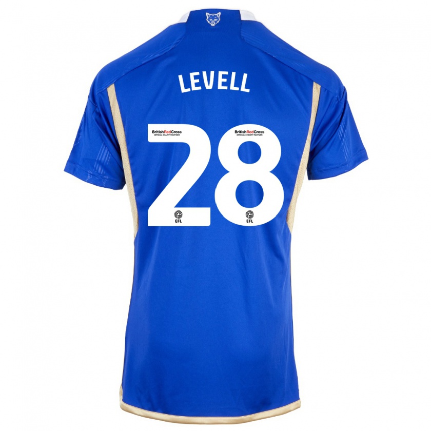 Kandiny Kinderen Kirstie Levell #28 Blauw Thuisshirt Thuistenue 2023/24 T-Shirt België