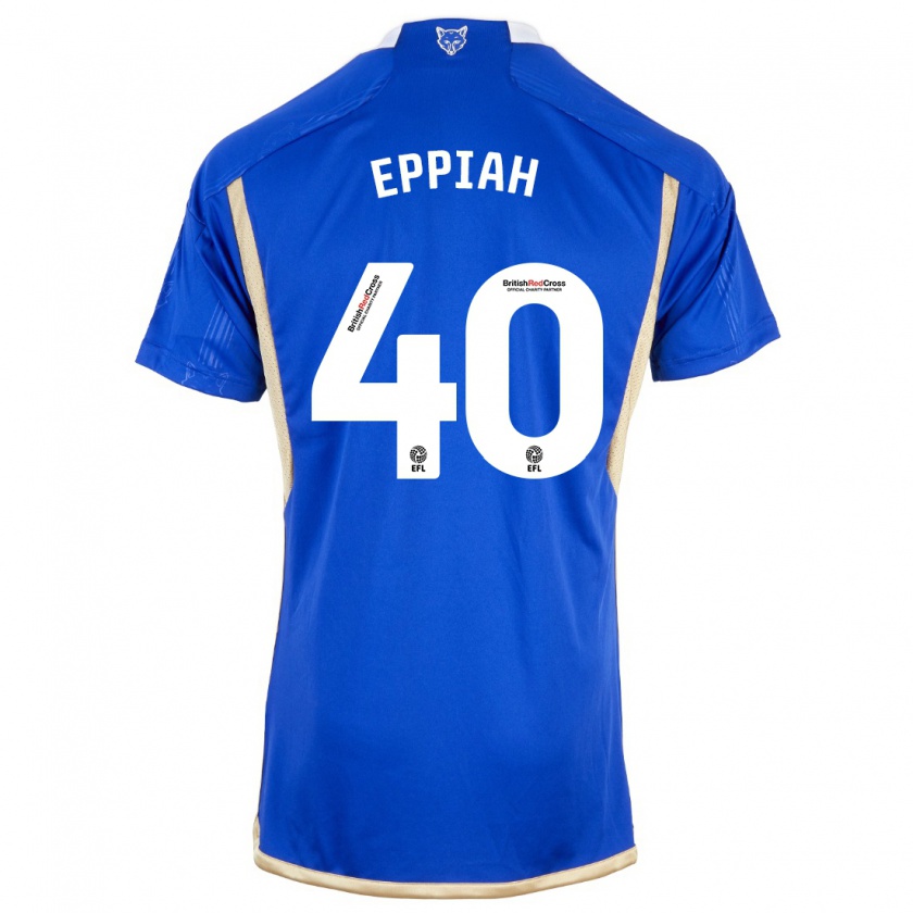 Kandiny Kinderen Josh Eppiah #40 Blauw Thuisshirt Thuistenue 2023/24 T-Shirt België