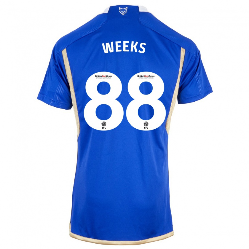 Kandiny Bambino Maglia Tyler Weeks #88 Blu Kit Gara Home 2023/24 Maglietta