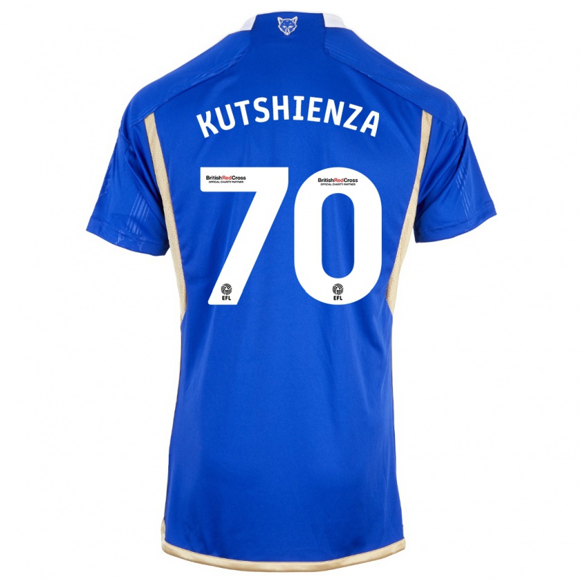 Kandiny Kinderen Jesper Kutshienza #70 Blauw Thuisshirt Thuistenue 2023/24 T-Shirt België