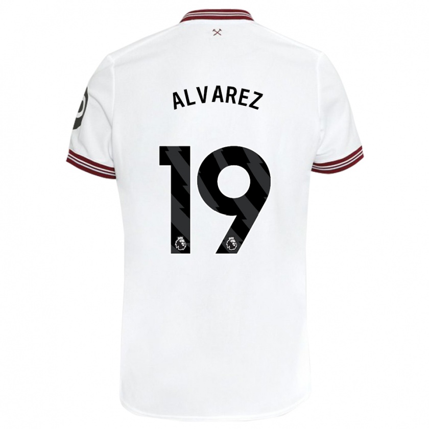 Kandiny Niño Camiseta Edson Álvarez #19 Blanco 2ª Equipación 2023/24 La Camisa