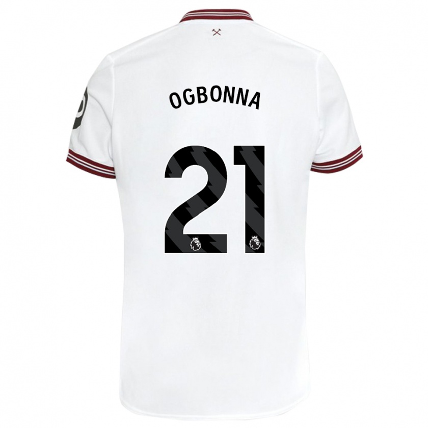 Kandiny Niño Camiseta Angelo Ogbonna #21 Blanco 2ª Equipación 2023/24 La Camisa