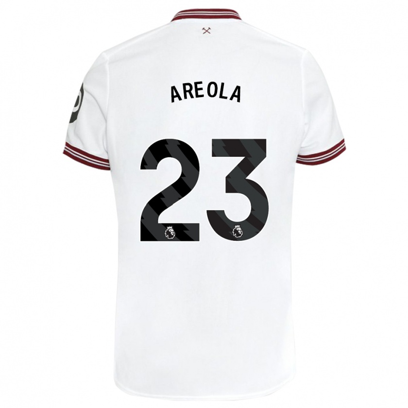 Kandiny Niño Camiseta Alphonse Areola #23 Blanco 2ª Equipación 2023/24 La Camisa