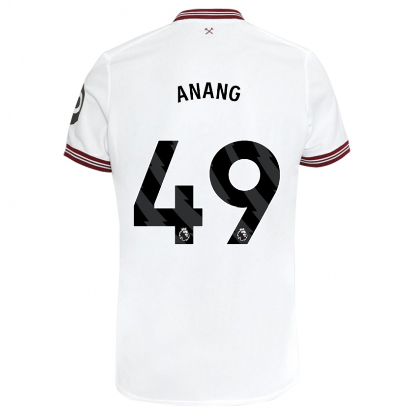 Kandiny Niño Camiseta Joseph Anang #49 Blanco 2ª Equipación 2023/24 La Camisa