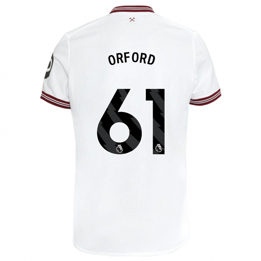 Kandiny Niño Camiseta Lewis Orford #61 Blanco 2ª Equipación 2023/24 La Camisa