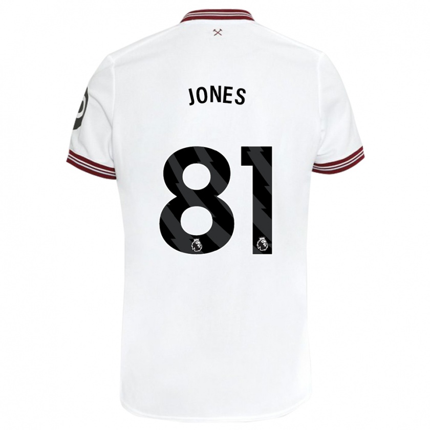 Kandiny Niño Camiseta Liam Jones #81 Blanco 2ª Equipación 2023/24 La Camisa