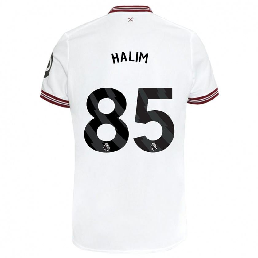 Kandiny Kinder Mehmet Halim #85 Weiß Auswärtstrikot Trikot 2023/24 T-Shirt Österreich