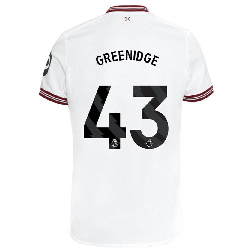 Kandiny Kinder Will Greenidge #43 Weiß Auswärtstrikot Trikot 2023/24 T-Shirt Österreich