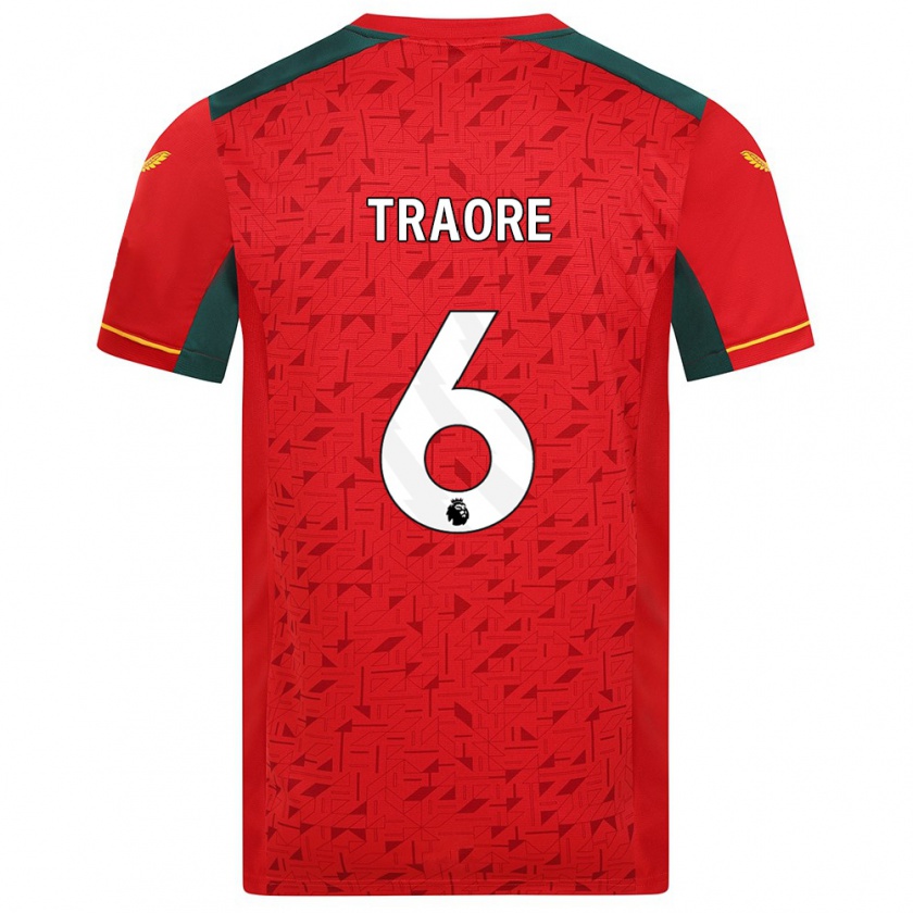 Kandiny Bambino Maglia Boubacar Traoré #6 Rosso Kit Gara Away 2023/24 Maglietta