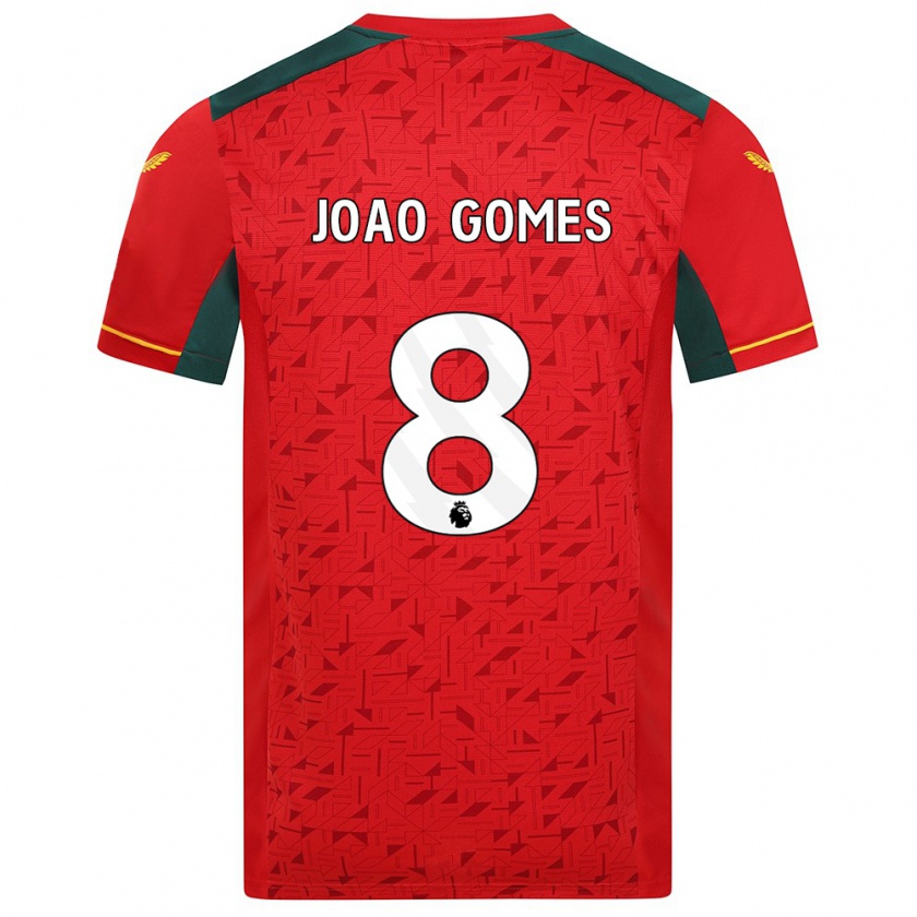 Kandiny Kinderen João Gomes #8 Rood Uitshirt Uittenue 2023/24 T-Shirt België