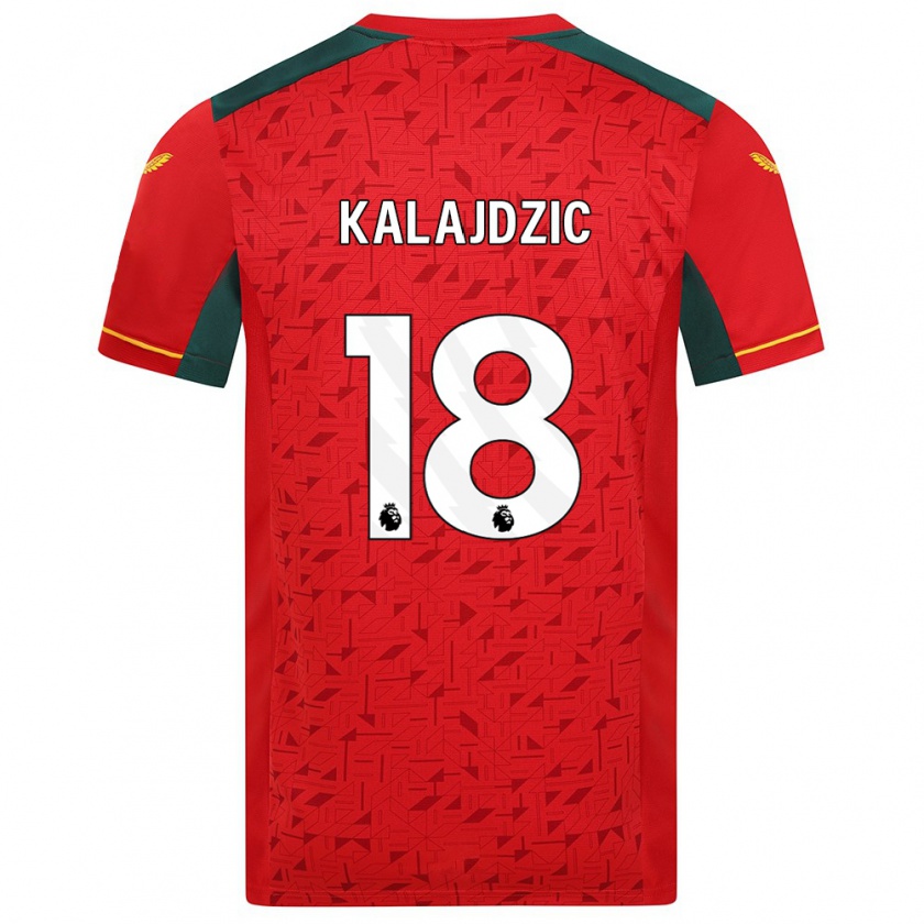 Kandiny Niño Camiseta Sasa Kalajdzic #18 Rojo 2ª Equipación 2023/24 La Camisa México