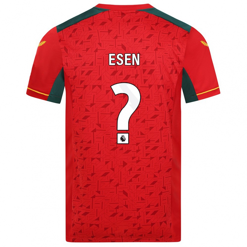 Kandiny Bambino Maglia Josh Esen #0 Rosso Kit Gara Away 2023/24 Maglietta