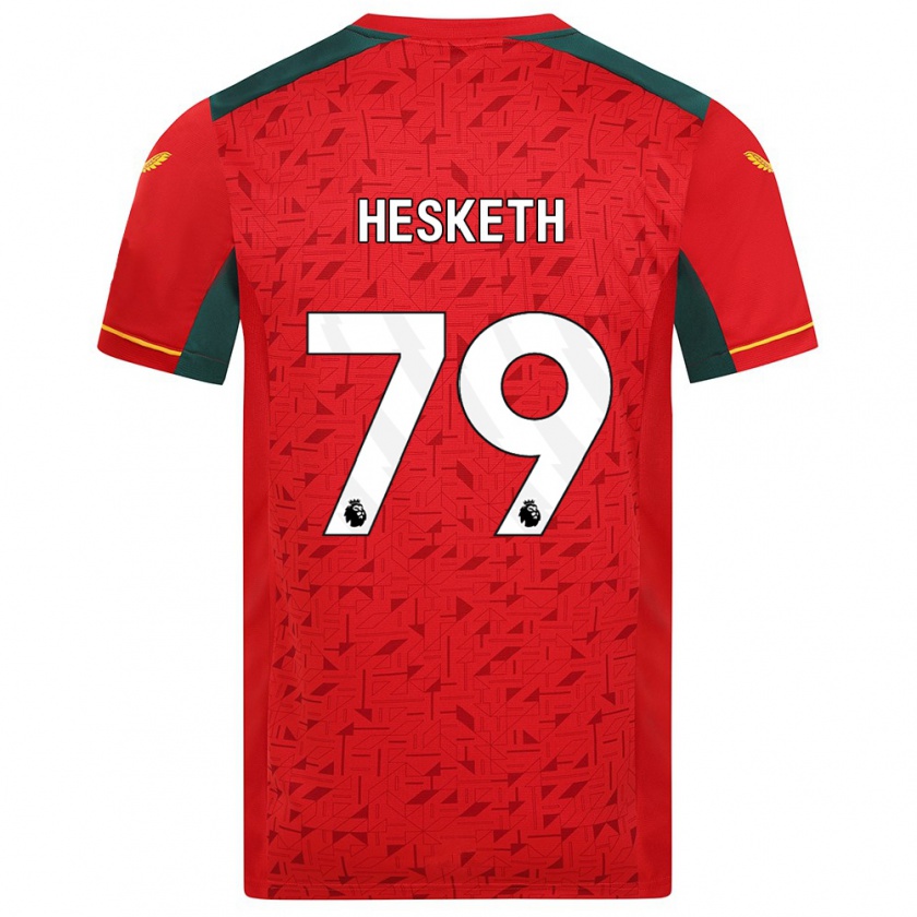 Kandiny Niño Camiseta Owen Hesketh #79 Rojo 2ª Equipación 2023/24 La Camisa México