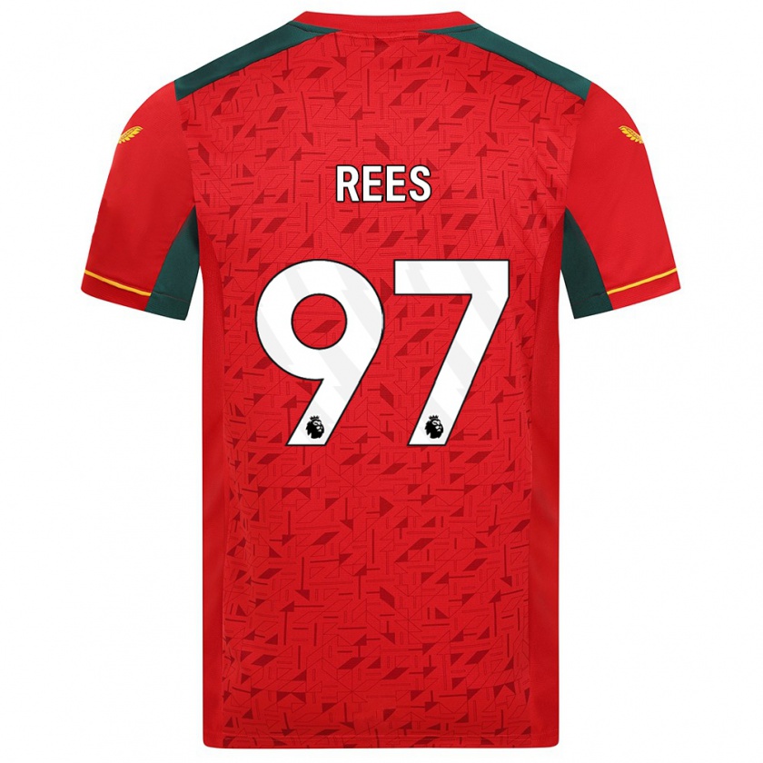 Kandiny Niño Camiseta Mason Rees #97 Rojo 2ª Equipación 2023/24 La Camisa México