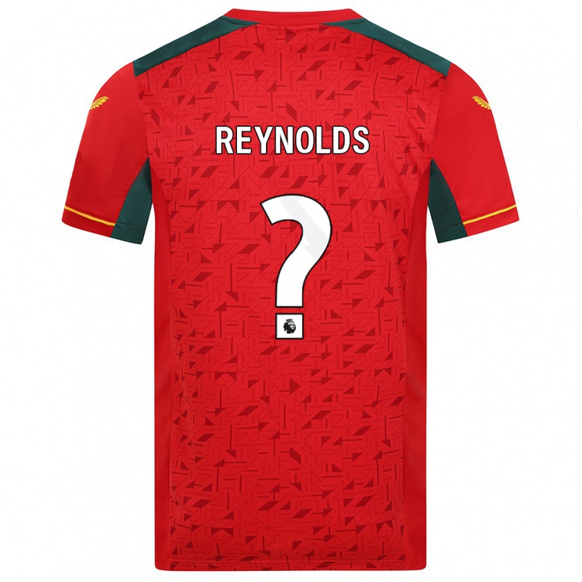 Kandiny Bambino Maglia Fabian Reynolds #0 Rosso Kit Gara Away 2023/24 Maglietta