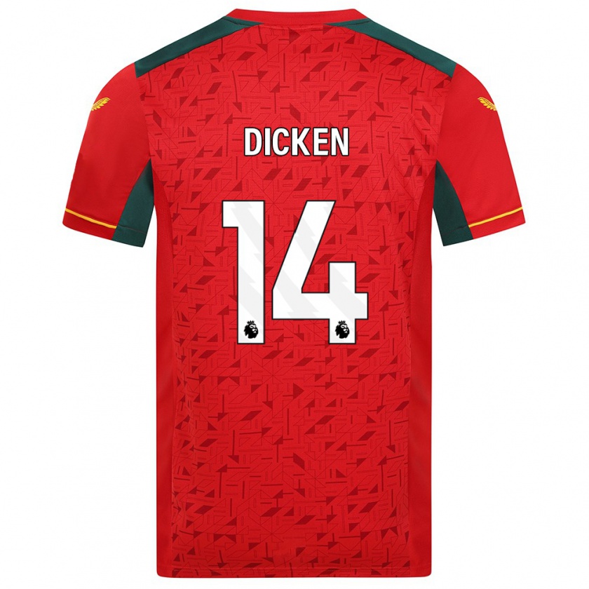 Kandiny Kinderen Amy Dicken #14 Rood Uitshirt Uittenue 2023/24 T-Shirt België